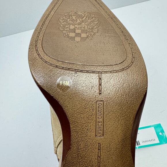 NEW Vince Camuto Ashena Tan Suede Leather Buckle Zip Up Bootie Ankle Boots - Picture 14 of 15
